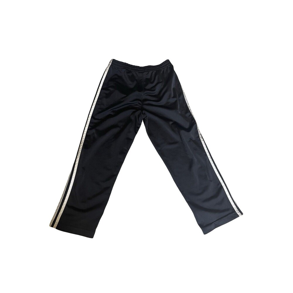 Adidas Kids Track Pants Size 5 Boys Classic Black and White 3 stripes - Picture 2 of 10